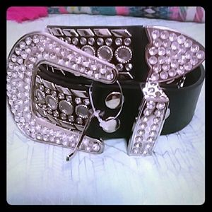 Western rhinestone belt